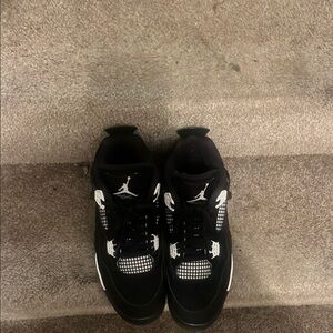 Jordan Black and White Low-Top Sneakers